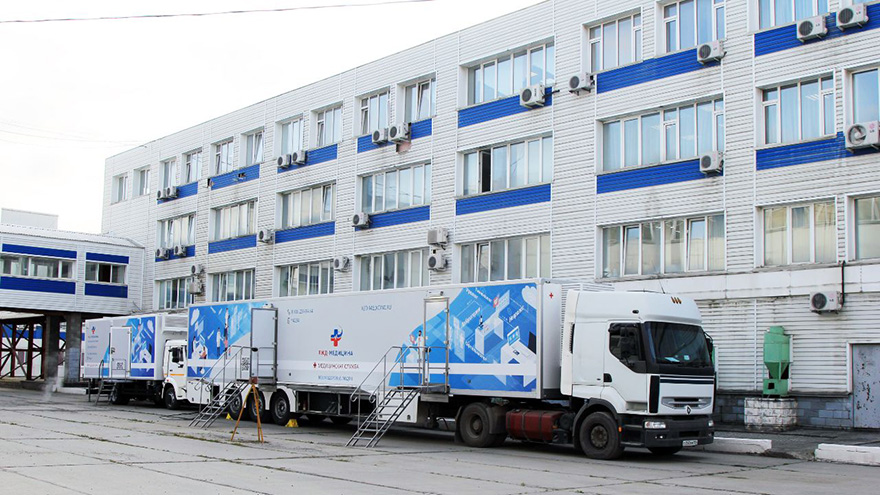 Более двух тысяч астраханцев получили медпомощь в передвижном комплексе