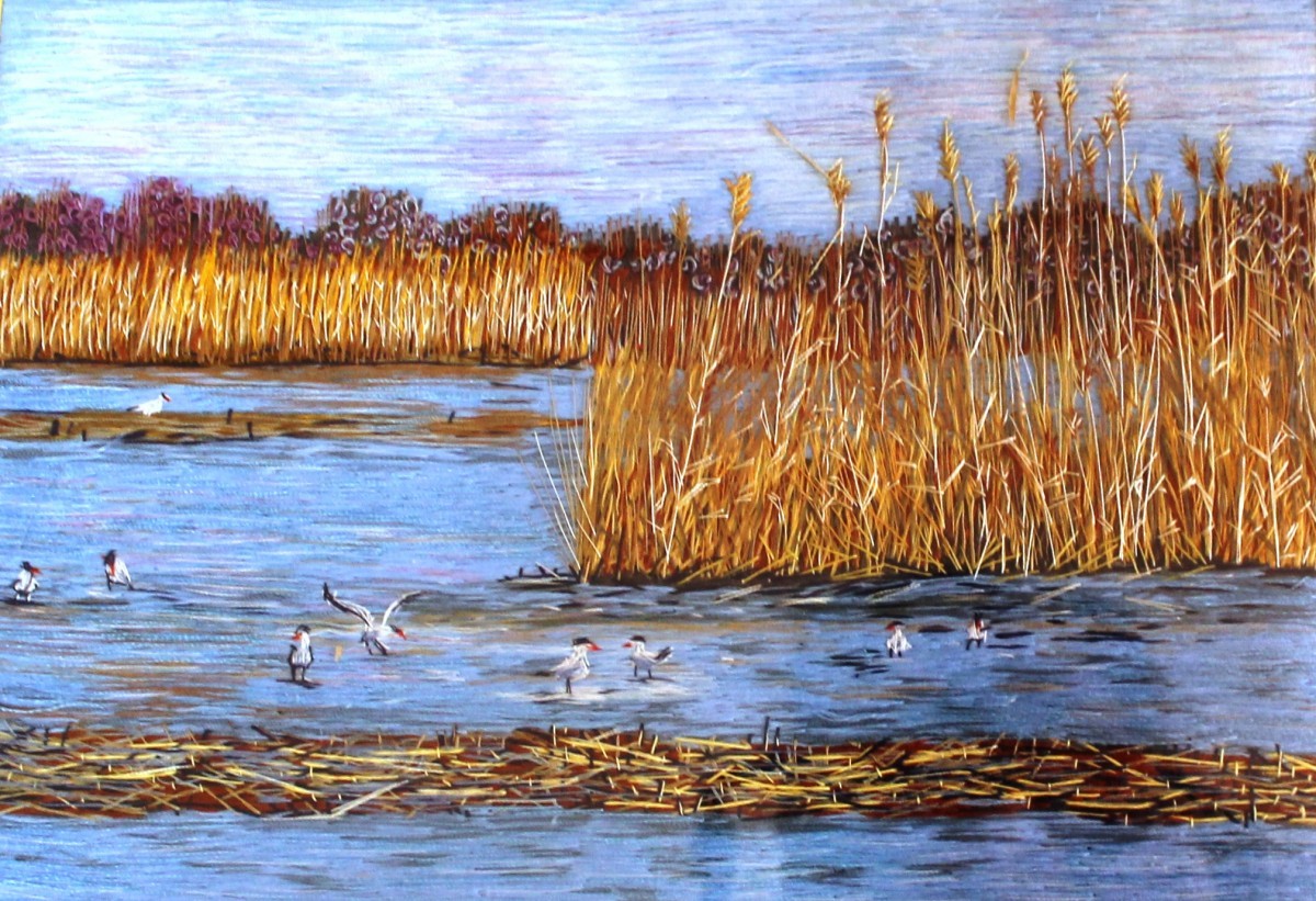 В Астрахани откроется выставки вышитых нитками картин